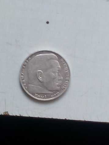 Německá mince-2 marky 1939(stříbro